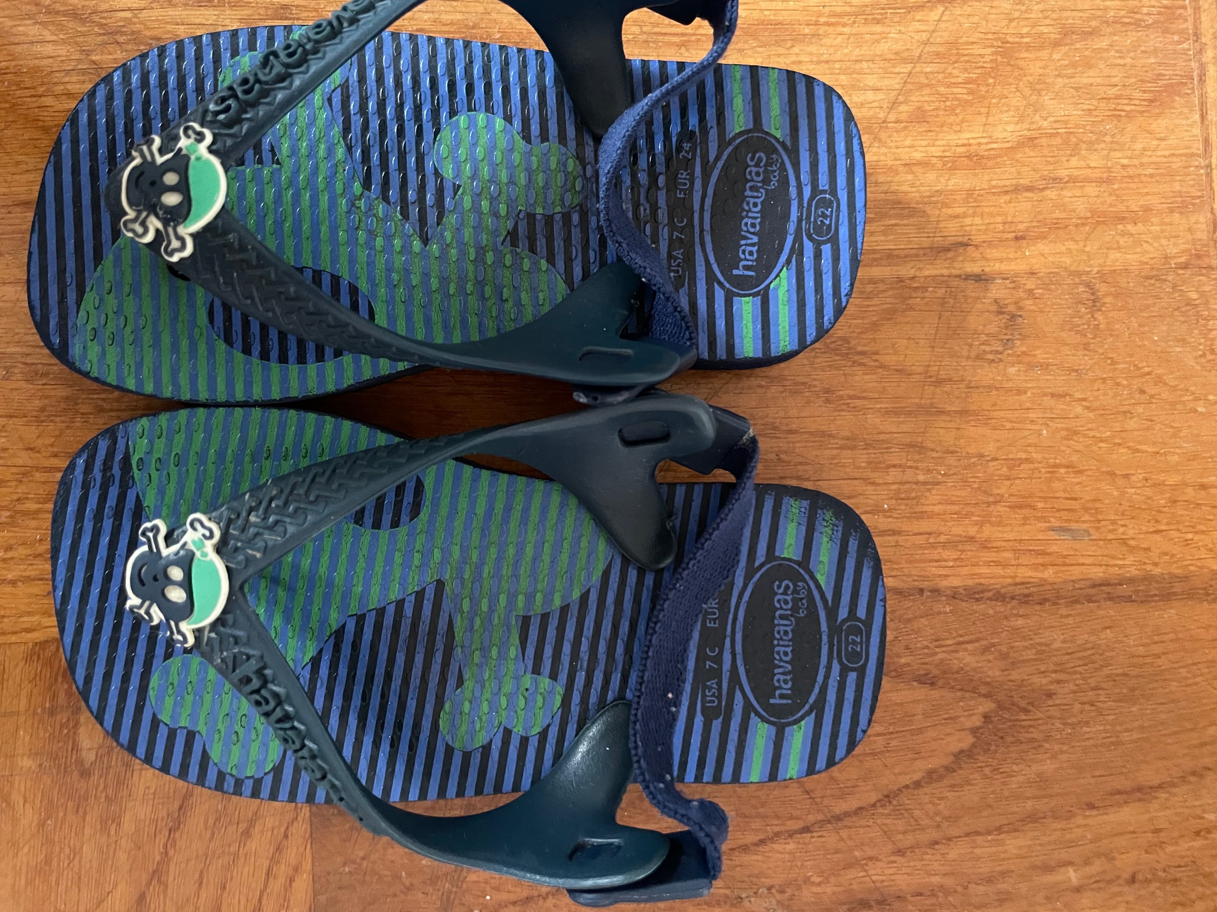 Chinelos havaianas criança 2 pares