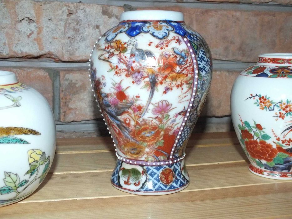Porcelana Chińska VINTAGE lata 80- te wazon wazony 3 szt