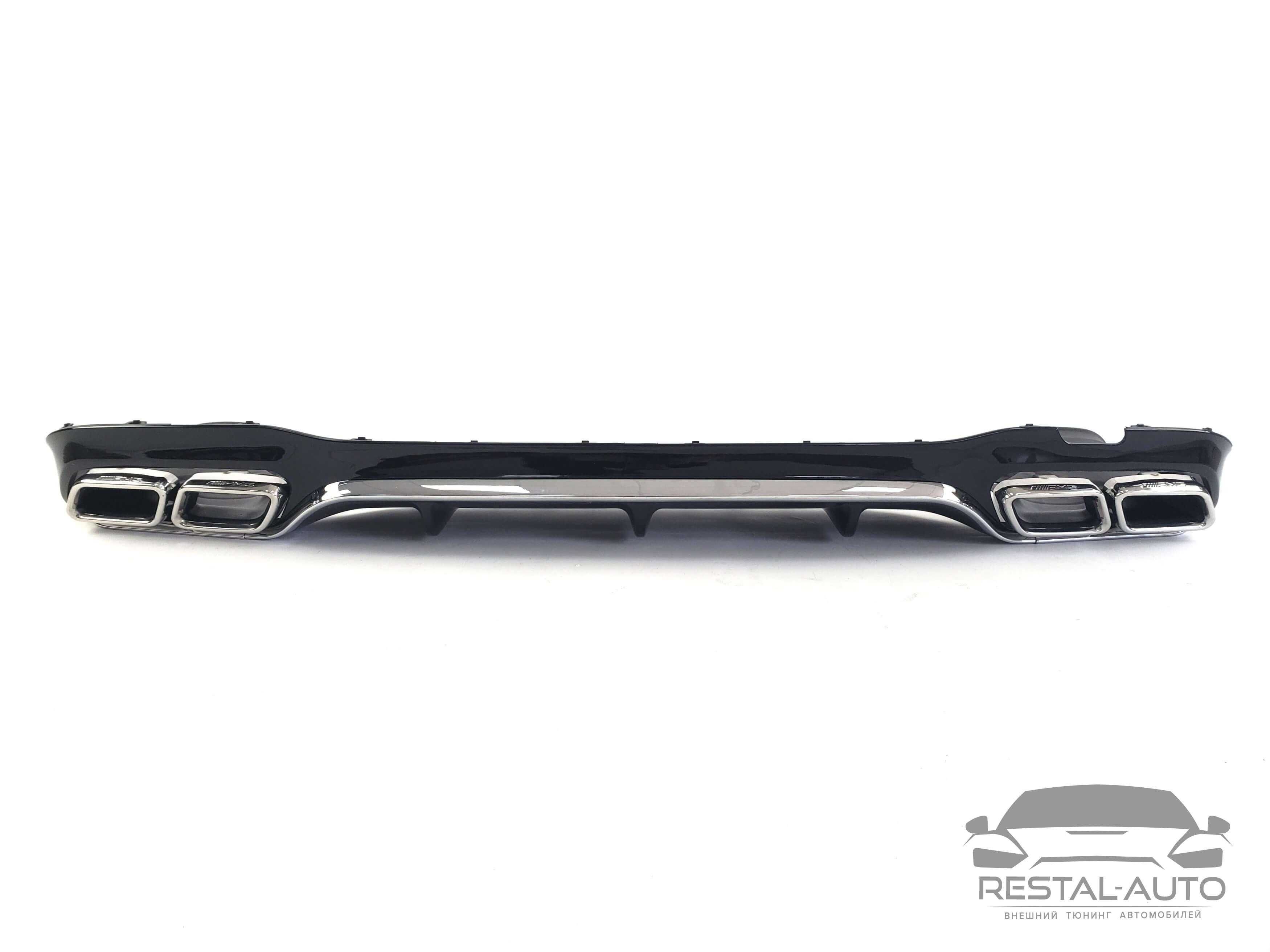 диффузор с насадками на mercedes E-Class W213 16-20 г AMG