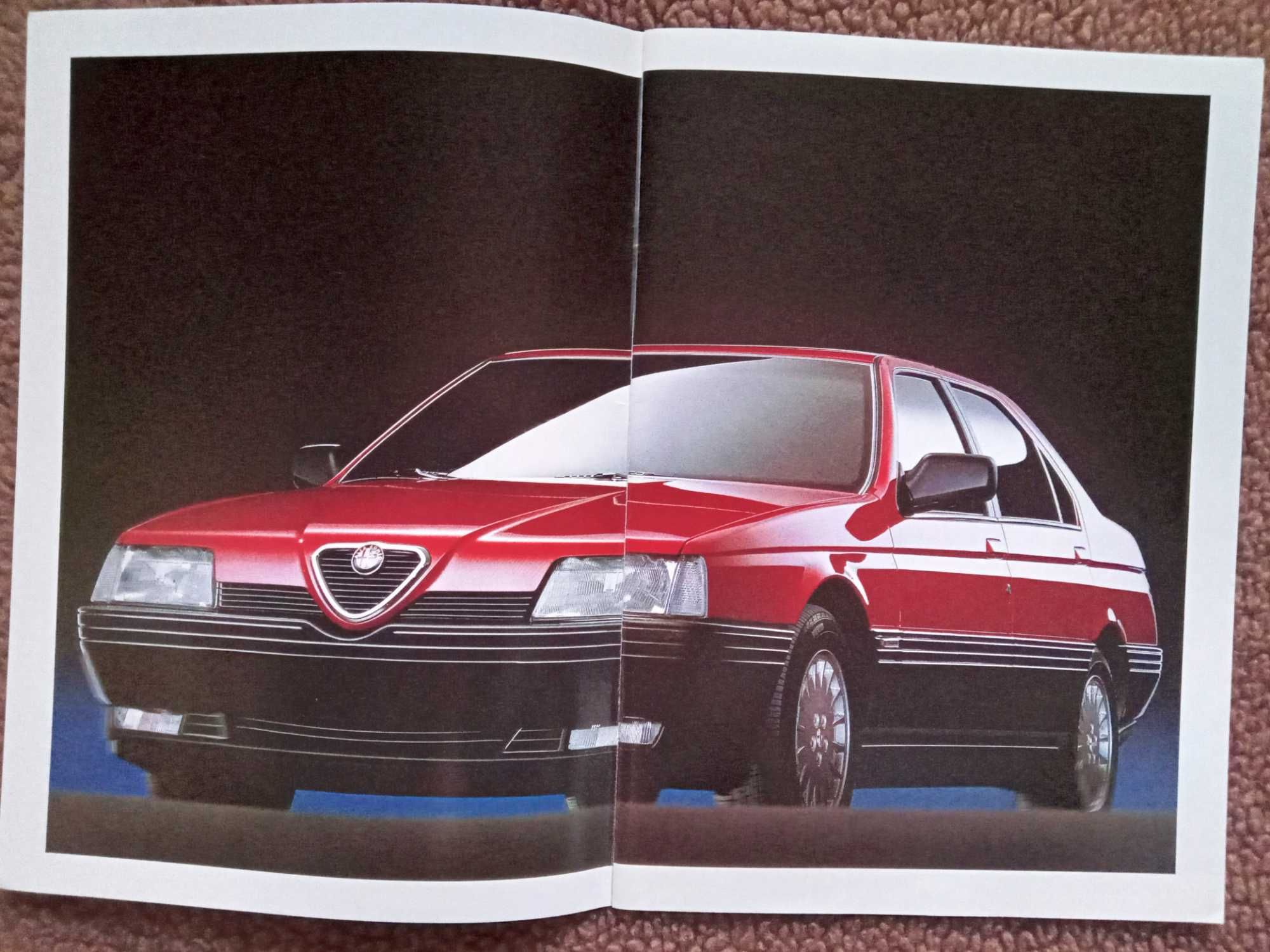 ALFA ROMEO 164 2.0 / 3.0 V6 - 1990 - prospekt 30 stron *WYPRZEDAŻ !