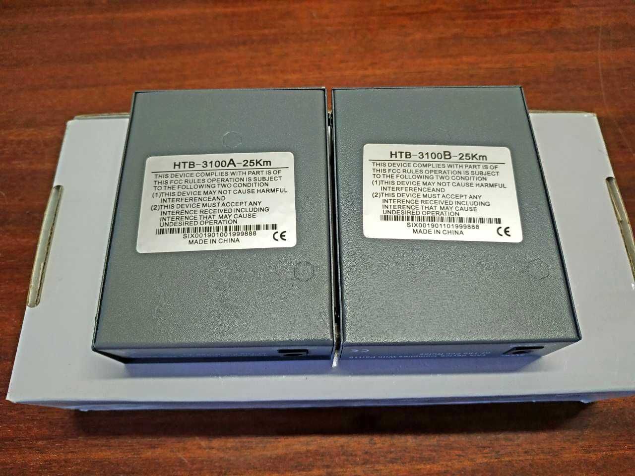 Медіаконвертери NetLink A+B, WDM 25 км, SC, 1310/1550 нм, з БЖ