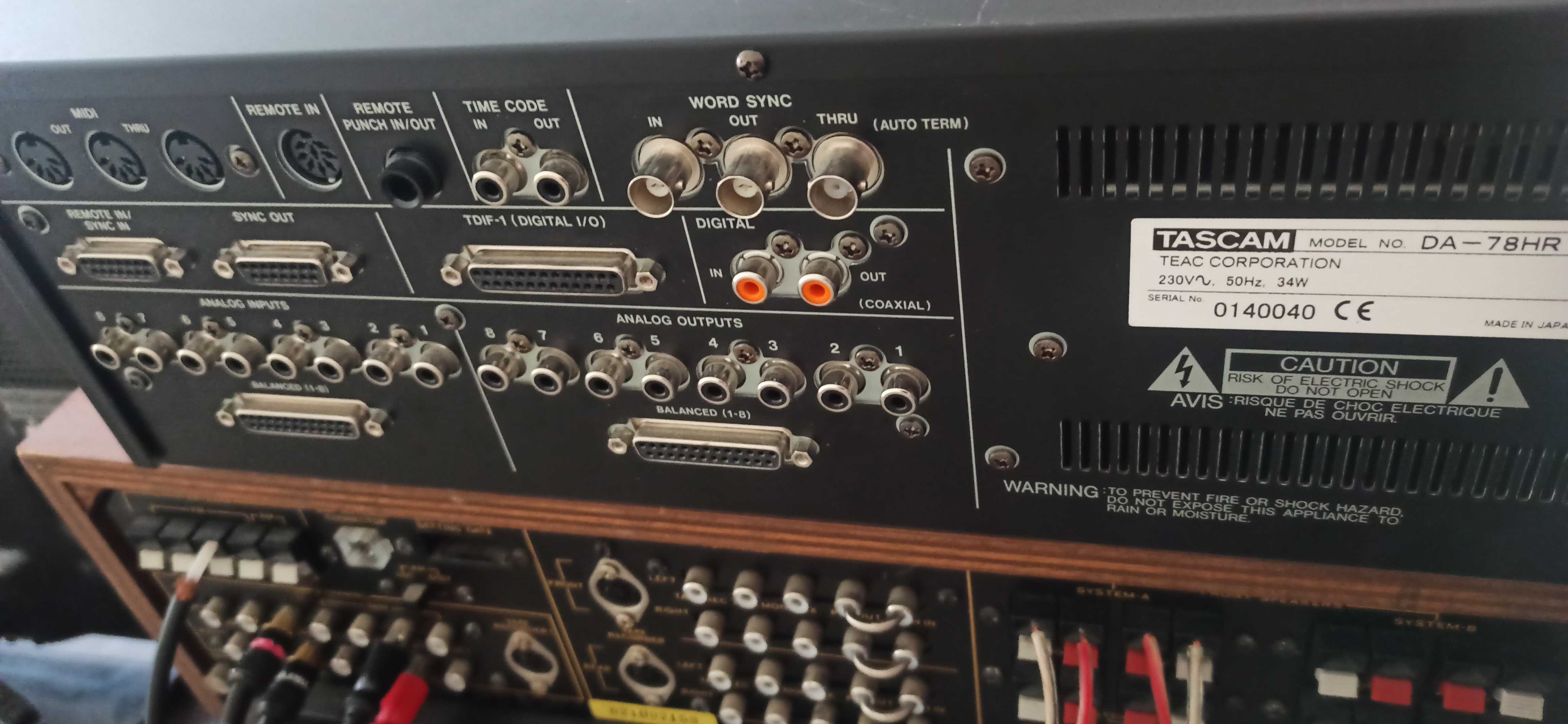 Magnetofon DAT TASCAM DA-78HR dtrs