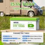 Akumulator lifepo4 24V 12V 100ah magazyn energii