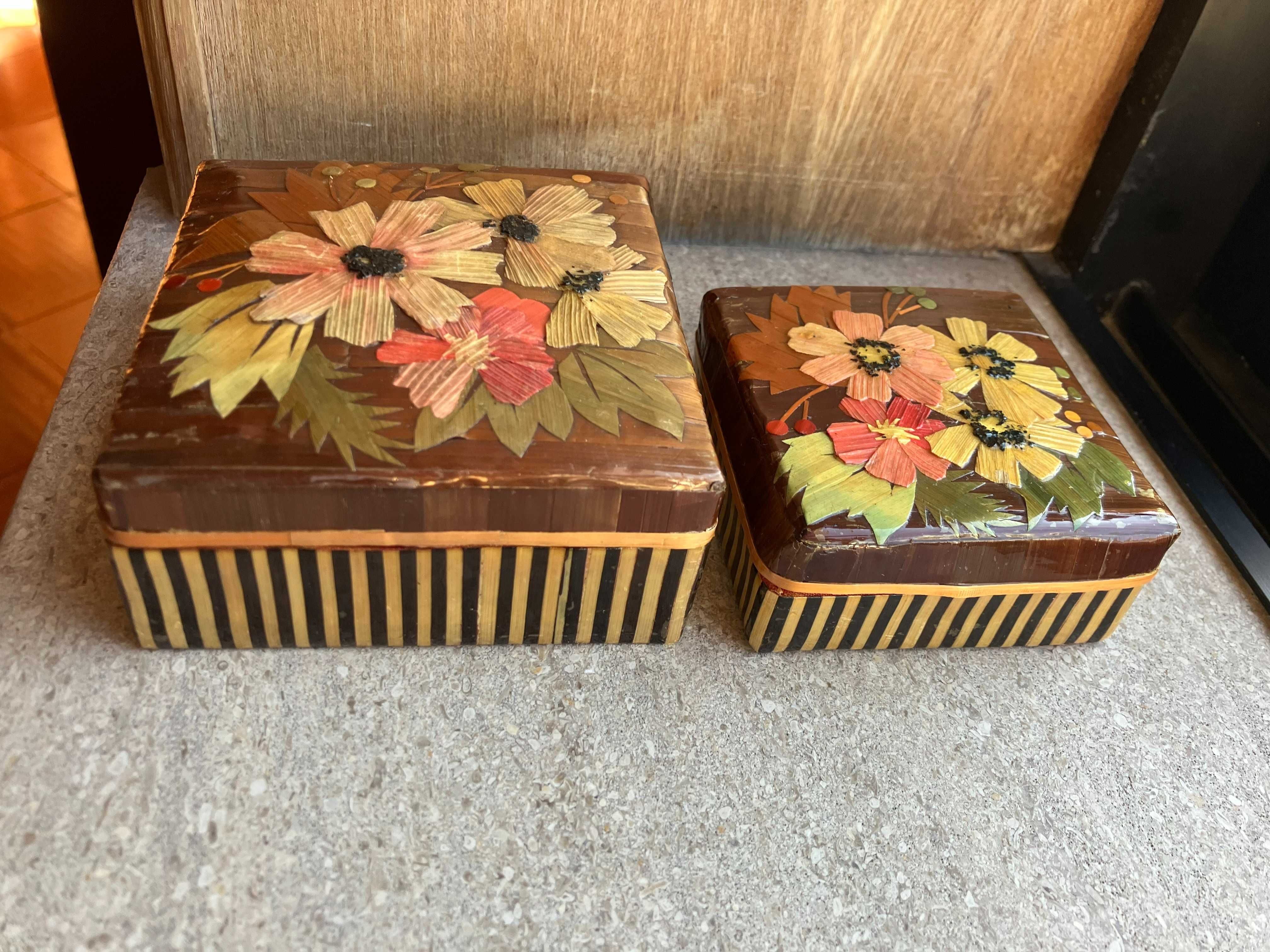 Conjunto de 2 caixas decorativas