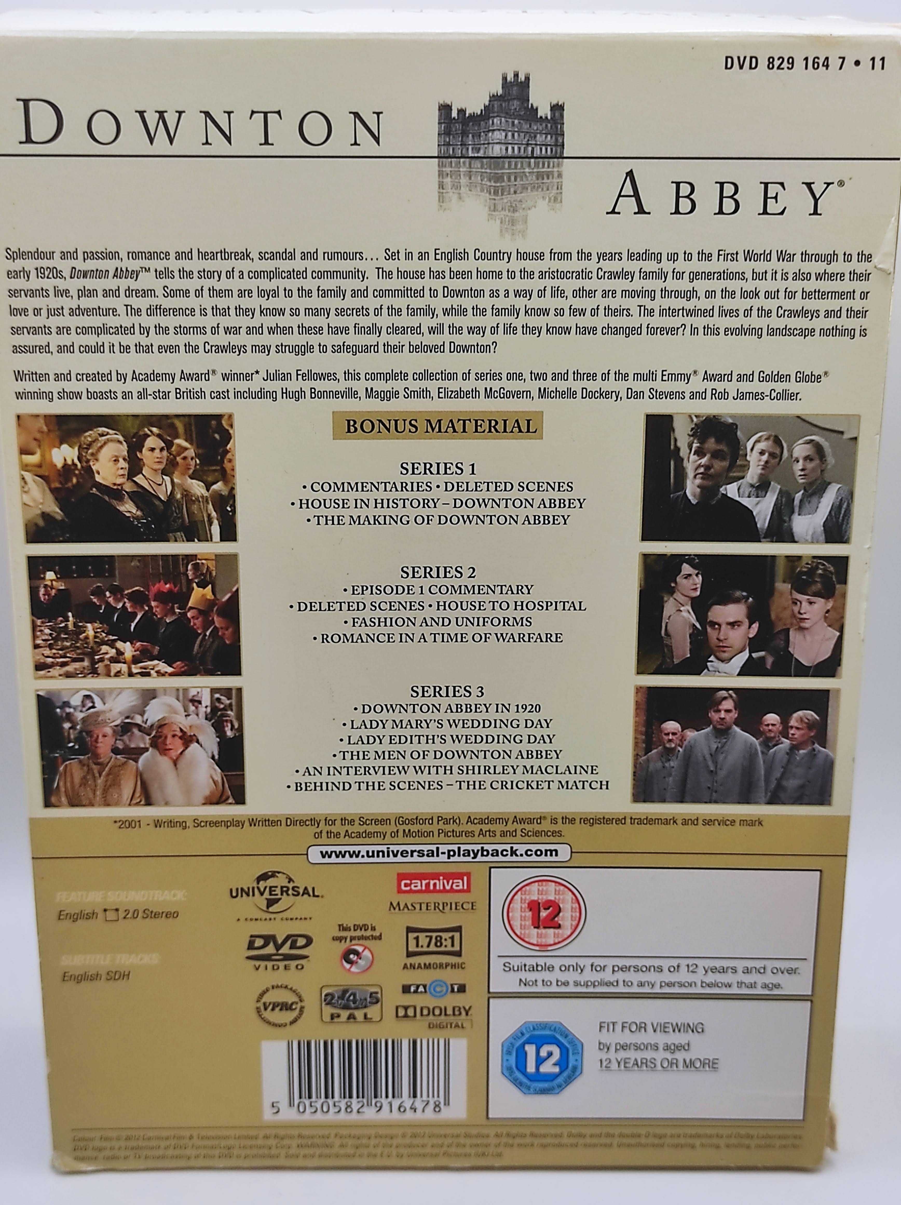 DVD Film Downton Abbey sezon 1-3