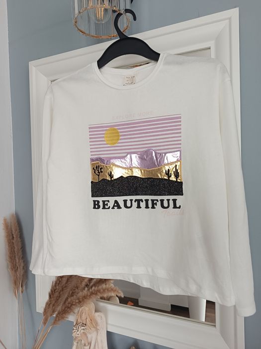 Bluzka Zara z długim rękawem