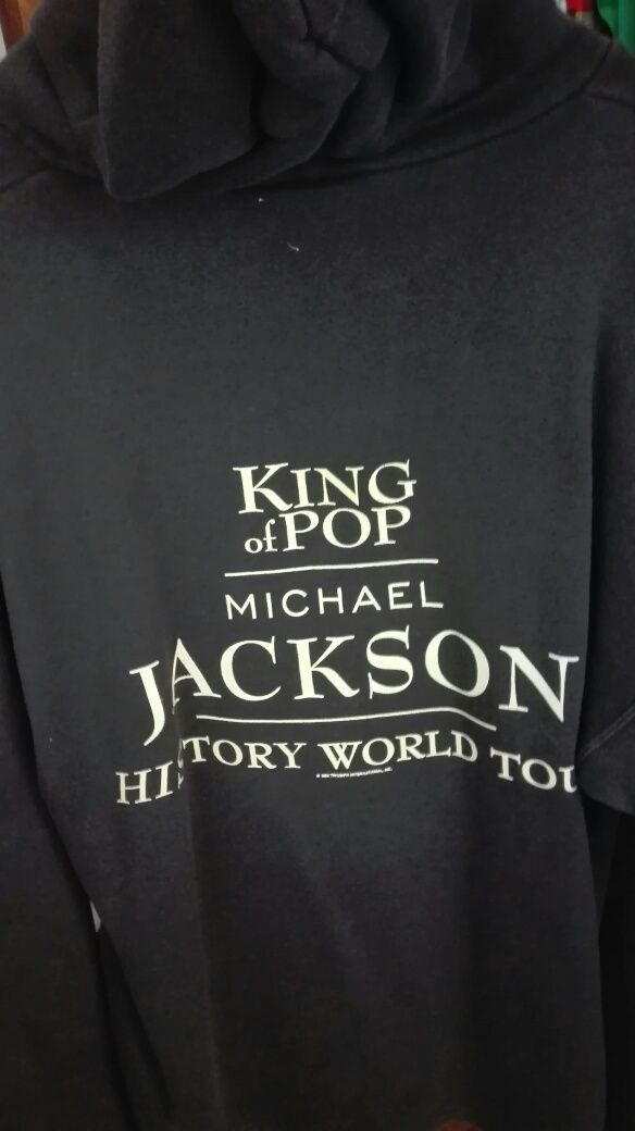 Michael Jackson History World Tour Camisola Hoodie Extremamente rara