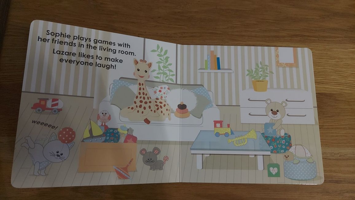 Książeczka book "Sophie and Friends" touch and feel dotknij i czuj
