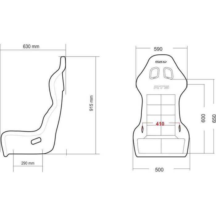 Fotel kubełkowy Mirco RTS motorsport/drift/rally/simracing