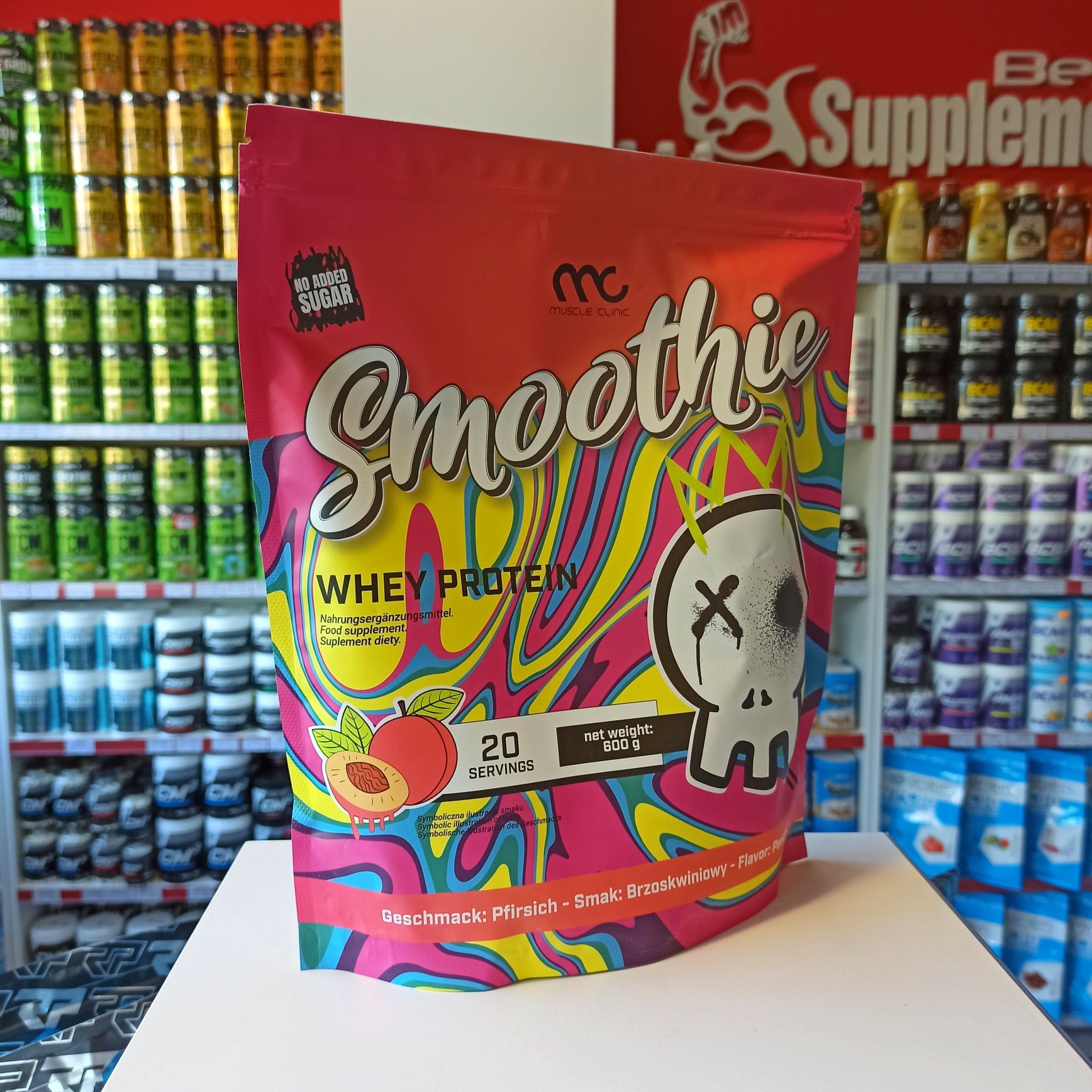 Muscle Clinic Smoothie Whey 600g Szejk Wysokobiałkowy Białko WPC