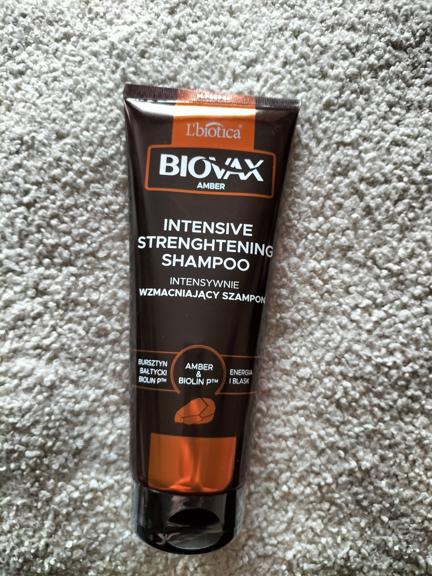 L'biotica Biovax Amber intensywnie wzmacniający szampon