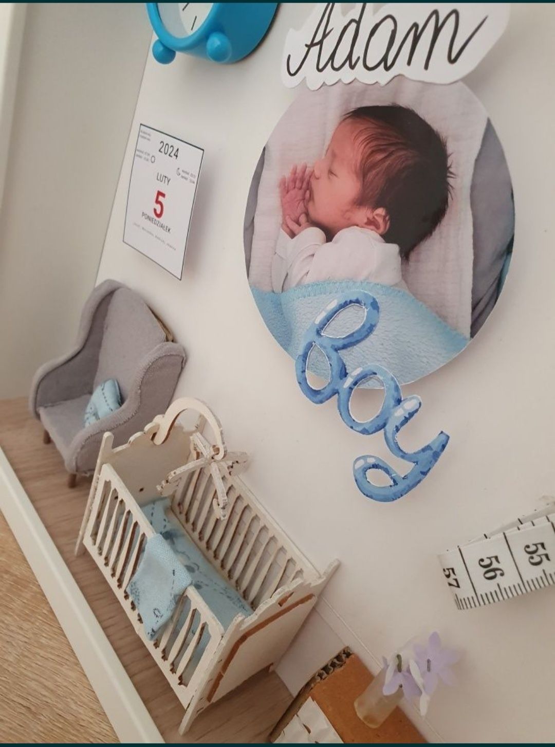 Personalizowana metryczka ramka 3D ze zdjęciem