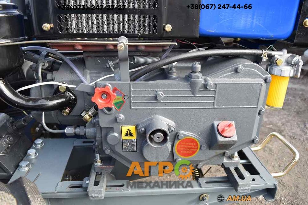 Мотоблок Forte МД-81 LUX (8 к.с. дизель, синій)! Фреза+LED фара!