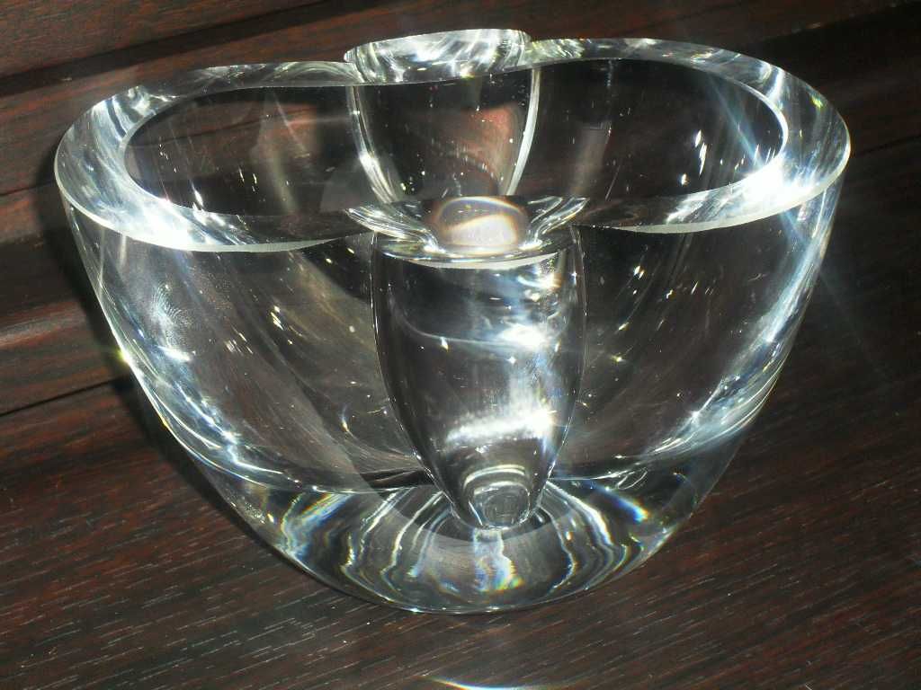 Grube szkło murano wazon świecznik stroik