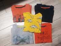 Ubrania chłopięce zestaw koszulki spodnie 98/104