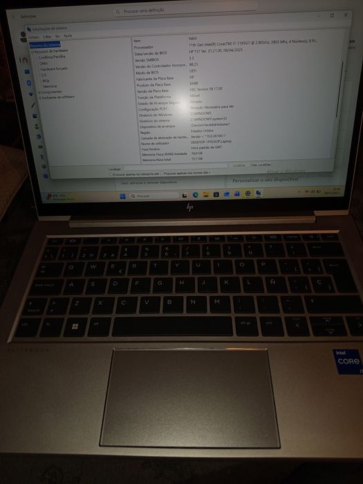 Portátil teclado ES HP Elitebook i7 16GB RAM 500GB