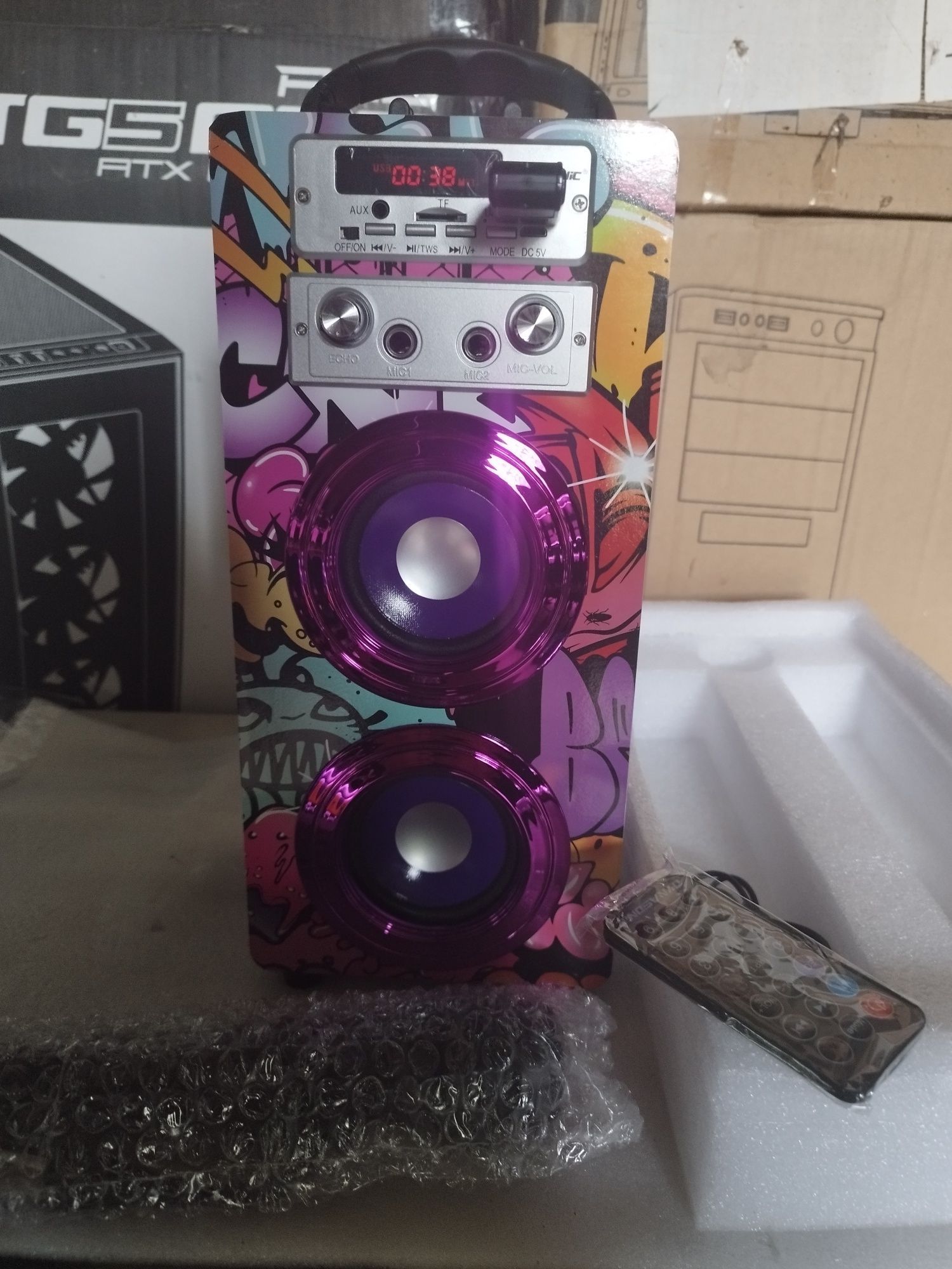Głośnik Bluetooth z karaoke Dynasonic E-025 Nowy