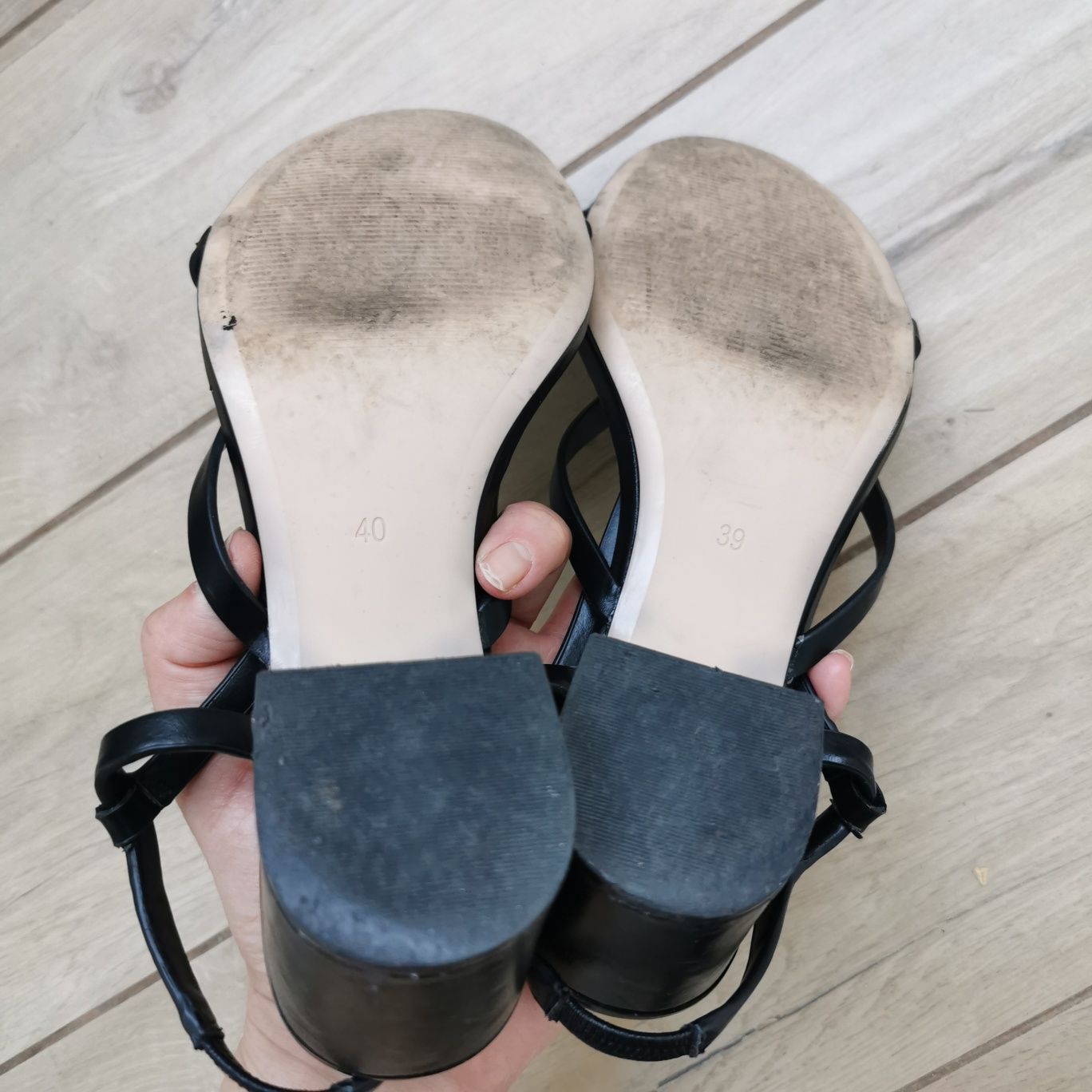 H&m sandały 40 na slupku