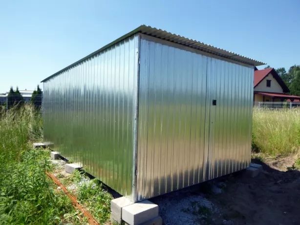 Garaż blaszany Schowek Blaszak na budowę Garaże Blaszaki od PRODUCENTA