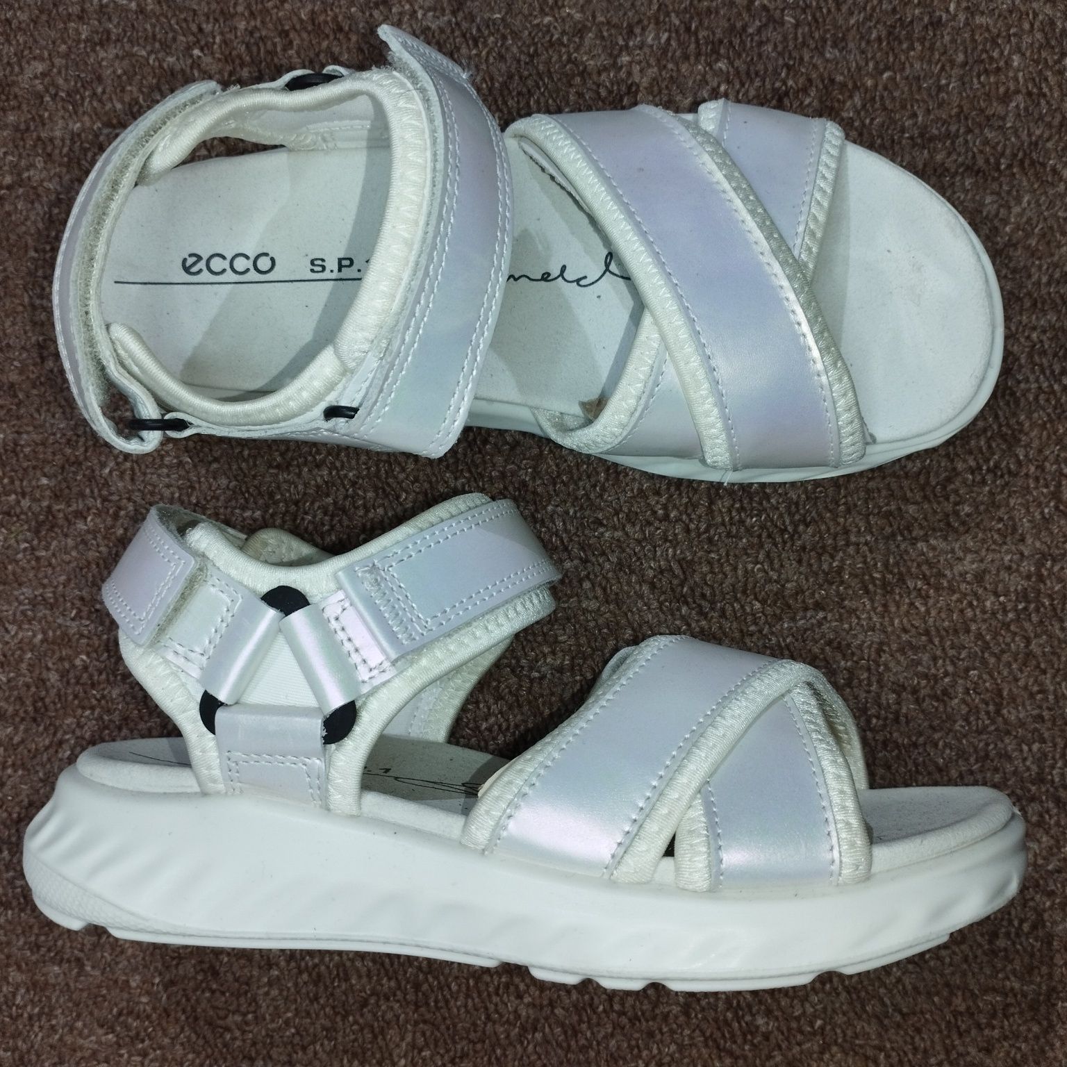 27-35. Босоніжки шкіряні на дівчинку Ecco SP.1 Lite Sandal K