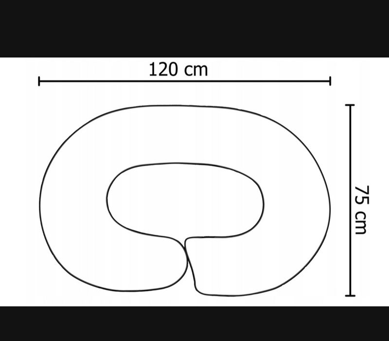Poduszka ciazowa typu C kokon niemowlęcy