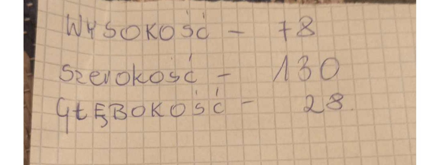 Wisząca witryna dębowa