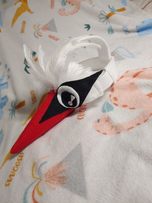 Дитячий костюм пташки "Лелека" / Аист / маска / наголовник