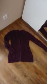 r.S kardigan fioletowy sweter NEW LOOK sweterek bordo kardigan