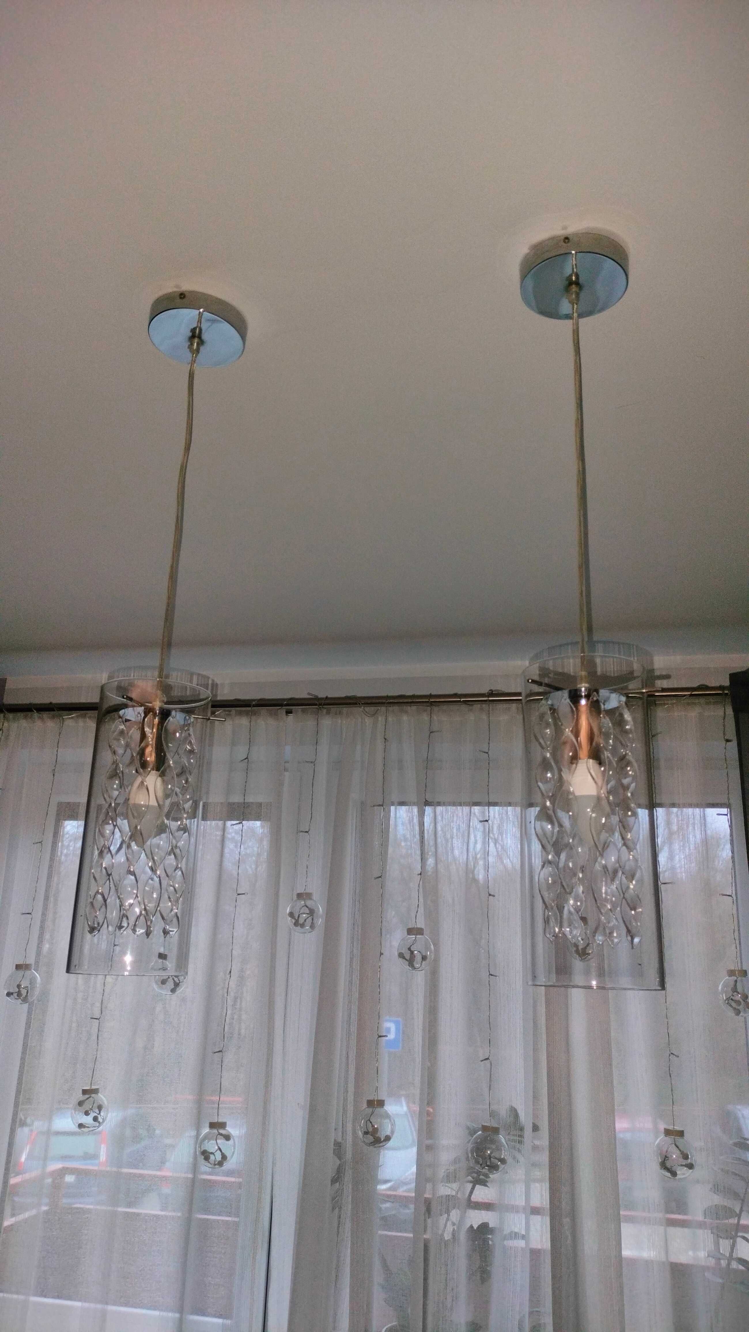 Zestaw dwóch lamp wiszących