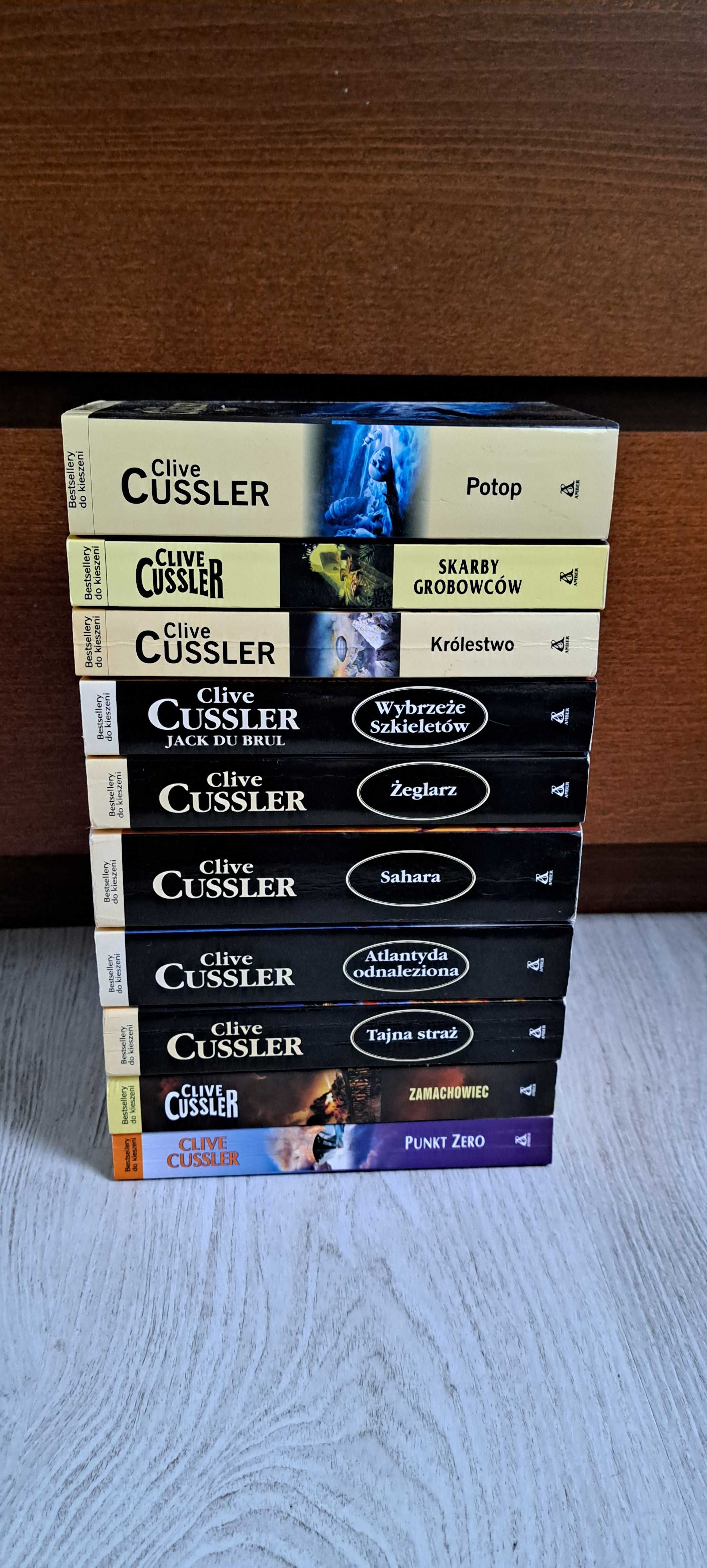 10 Cussler Sahara Wybrzeże Szkieletów Atlantyda Skarby grobowców Potop