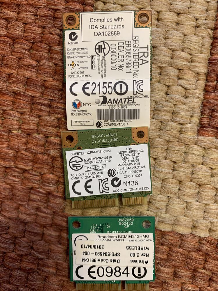 Продам плати wifi для ноутбука