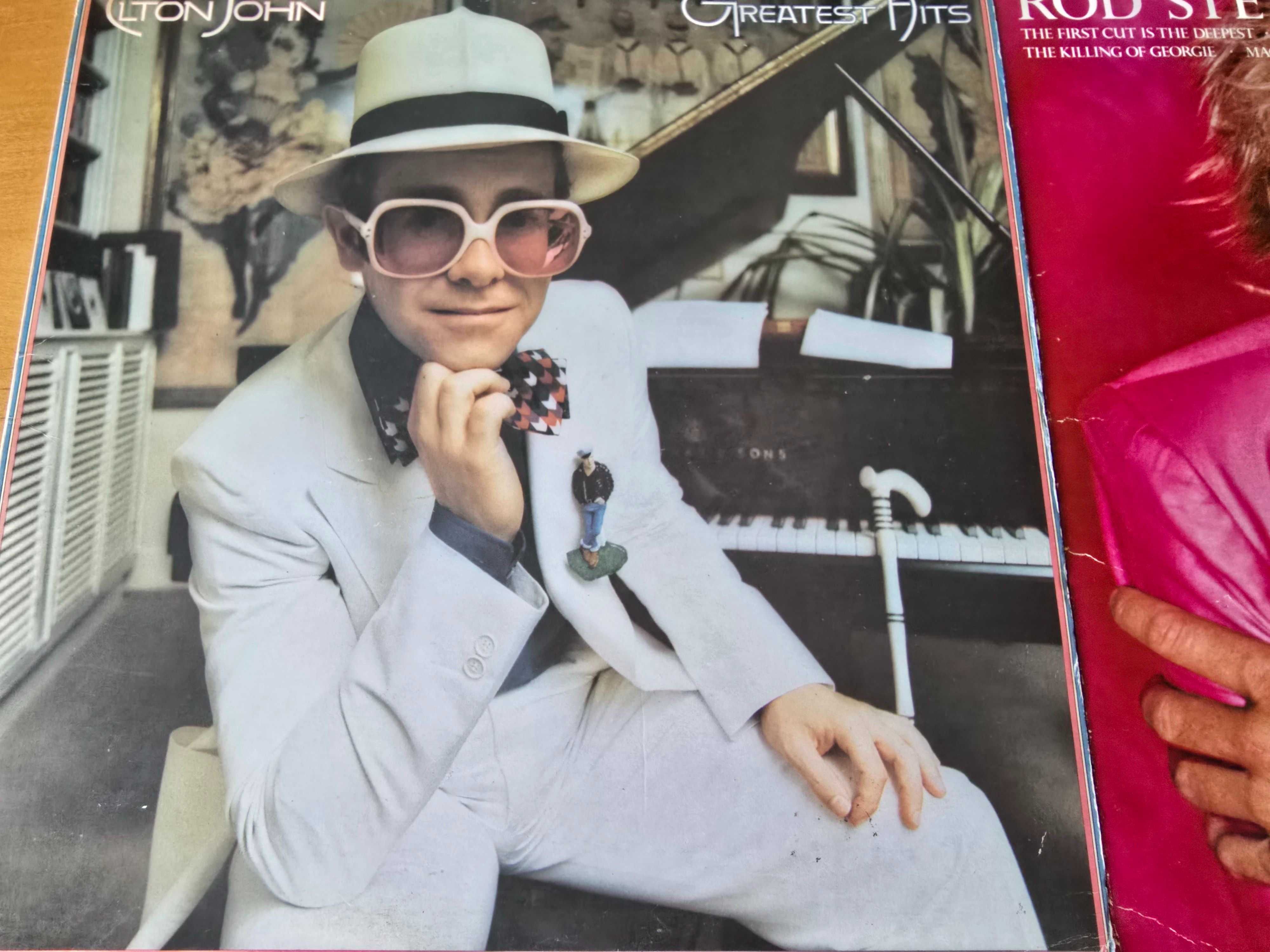 Płyty winylowe: ELTON JOHN , ROD STEWART - stare wydania - same hity
