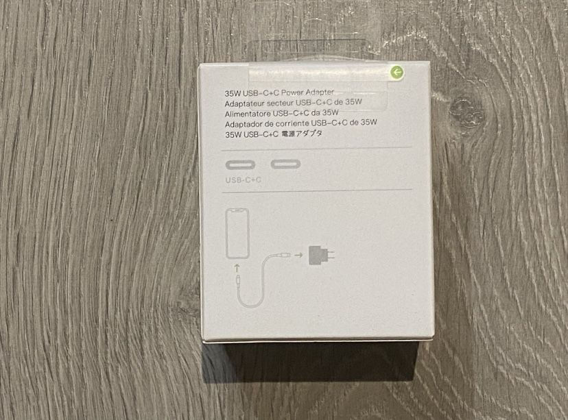 Nowa Oryginalna Szybka Ładowarka Sieciowa Apple 35W 2x USB-C do Iphone