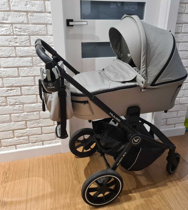 Wózek dziecięcy MUUVO QUICK 3.0, 3w1  (gondola+ spacerówka+ adapter )