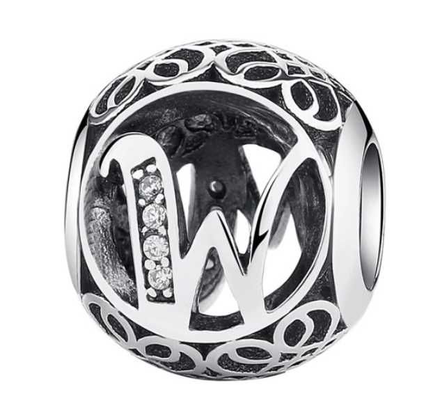 Charms do bransoletki Pandora Literka W s925