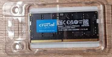 Pamięć do laptopa Crucial SODIMM, DDR5, 16GB, 4800 MHz, CL40