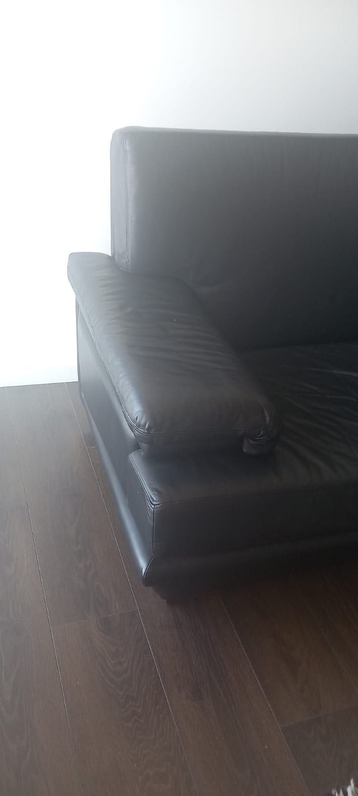 Sofa em pele verdadeira