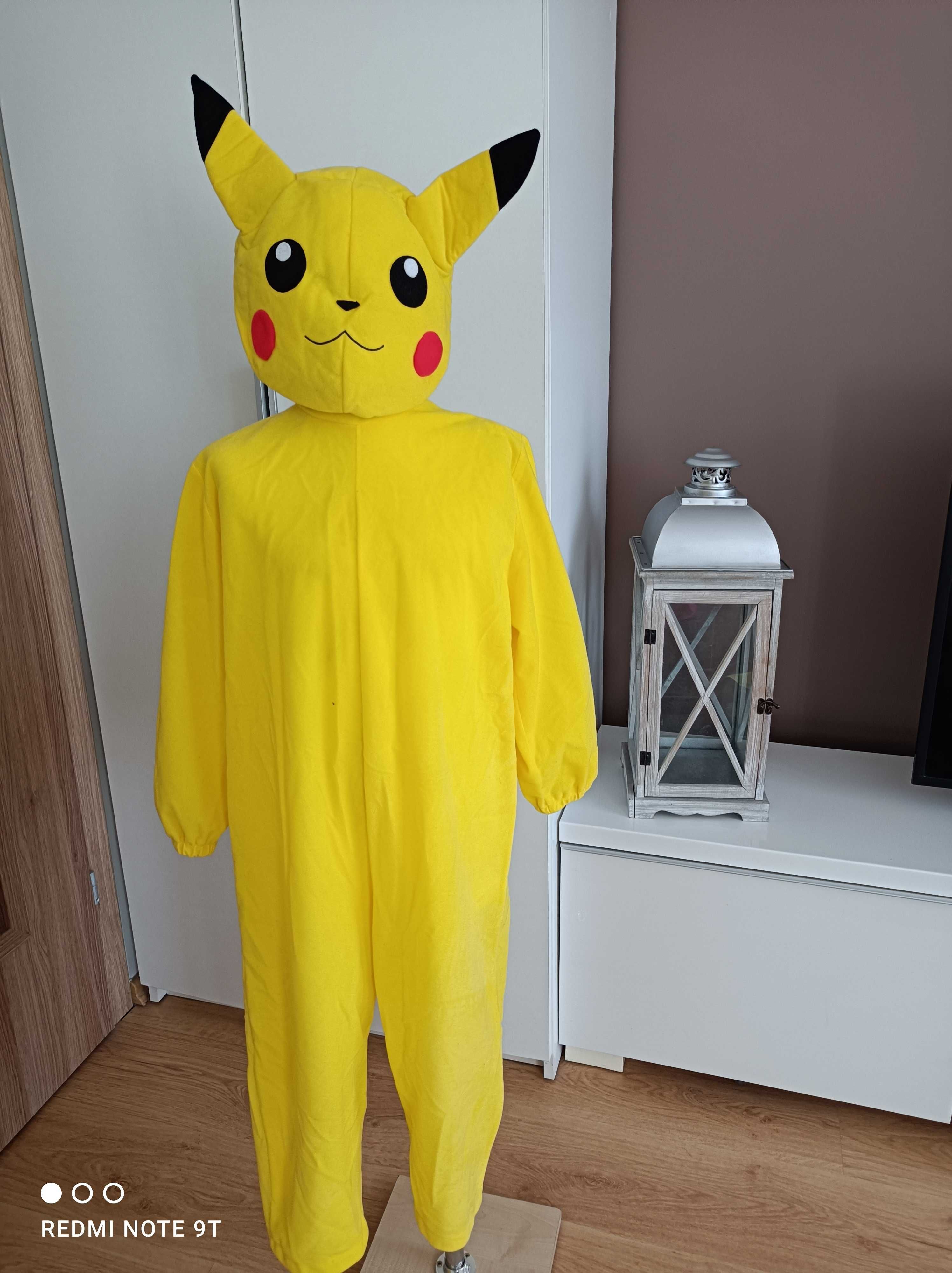 NOWY strój karnawałowy POKEMONA PIKACHU kostium przebranie 134/140 496