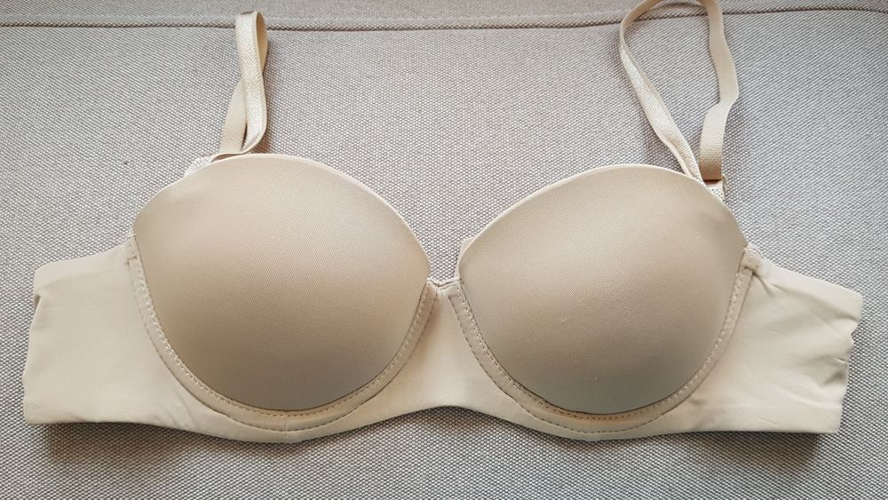 Новый бюстгальтер, балконет, бежевый 34А, М