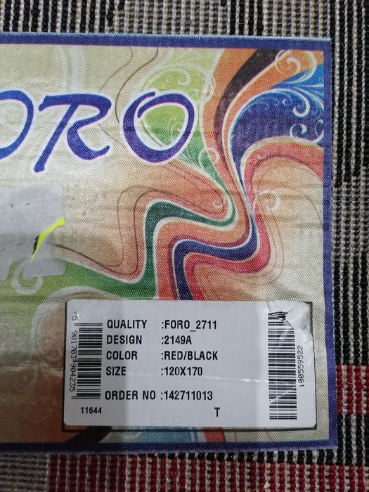 Dywan 120x170, bordo, szary, czarny