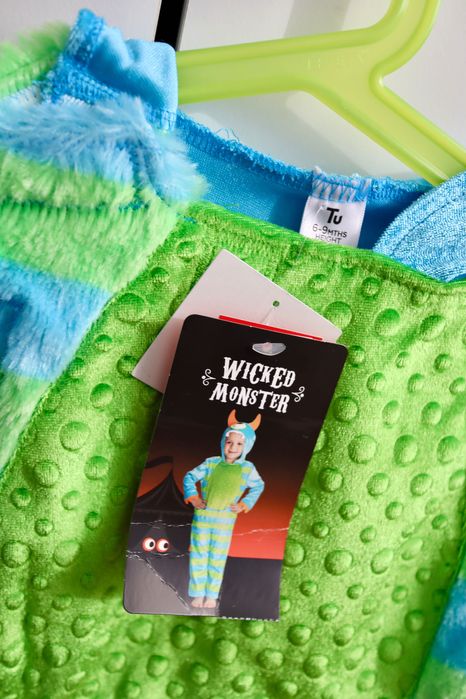 Strój kostium potworek potwór nowy z metką, rozmiar 68-74 #230