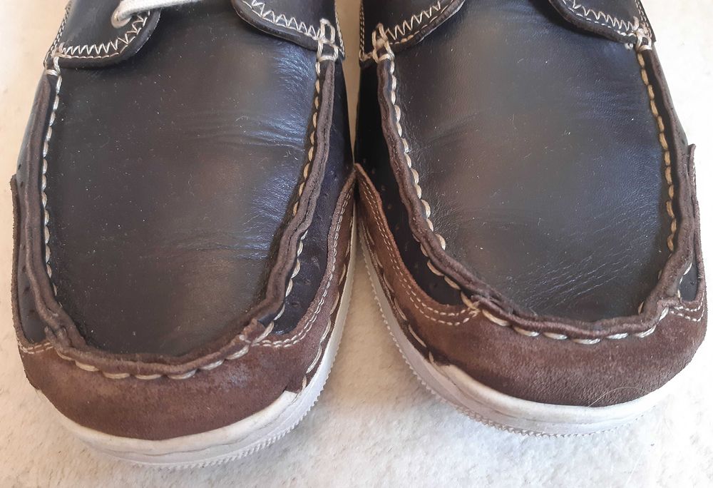 Skórzane komfortowe oddychające kryte letnie półbuty Josef Seibel, 45