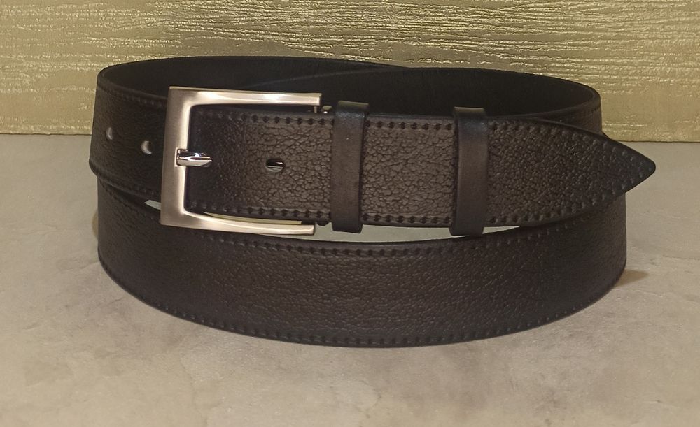 Мужской классический ремень  кожаный чоловічий ремінь-пояс батал