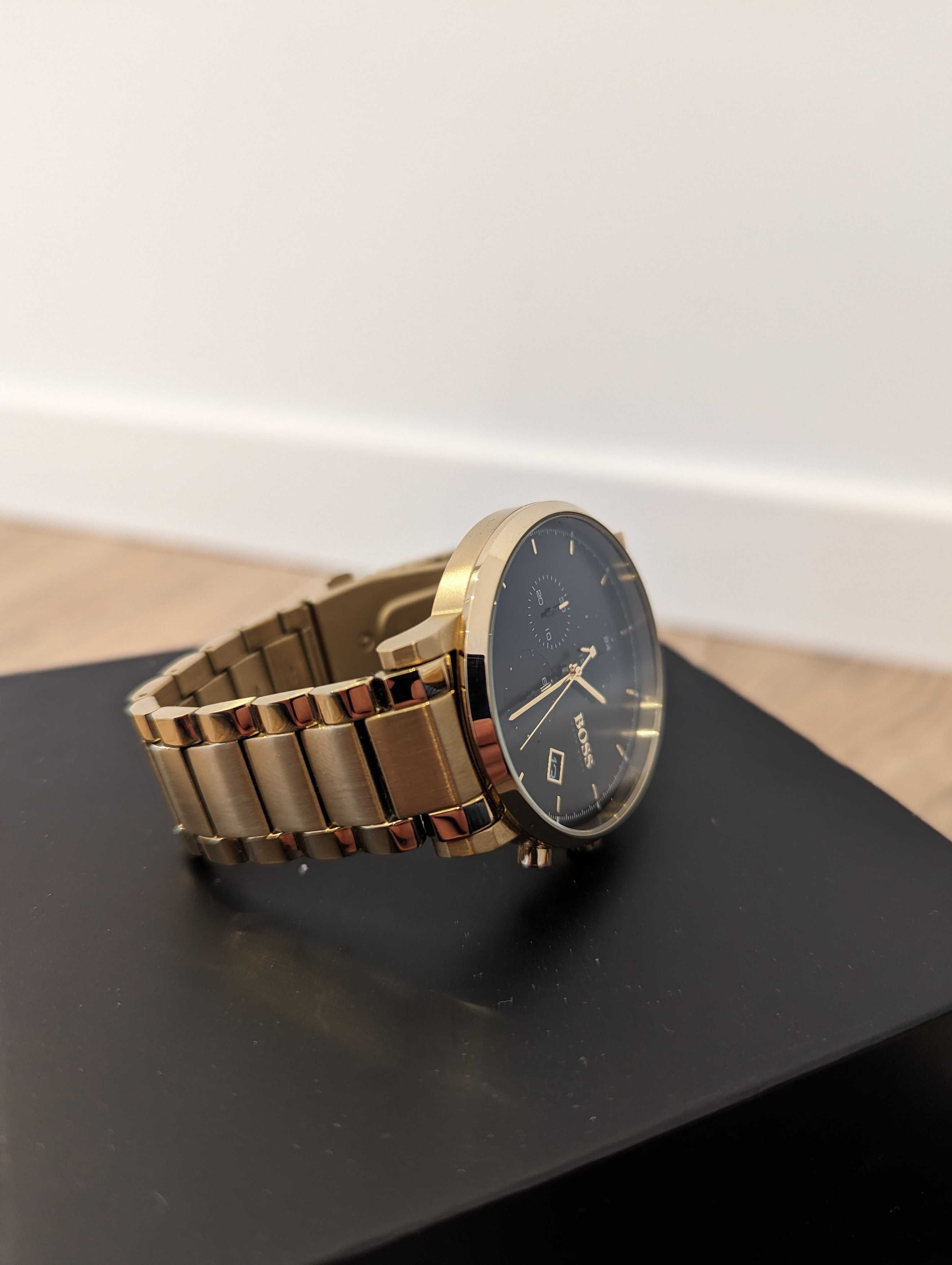 Złoty Zegarek Hugo Boss Jak Nowy