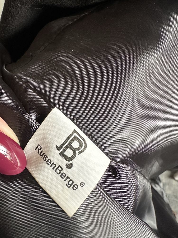 Пальто мужское черное. Size M.