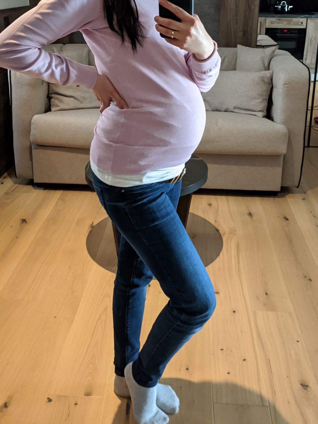 Spodnie/jeansy ciążowe, Esmara S/36