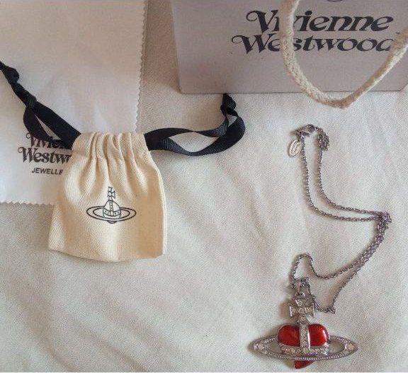 Подвеска Vivienne Westwood red heart saturn