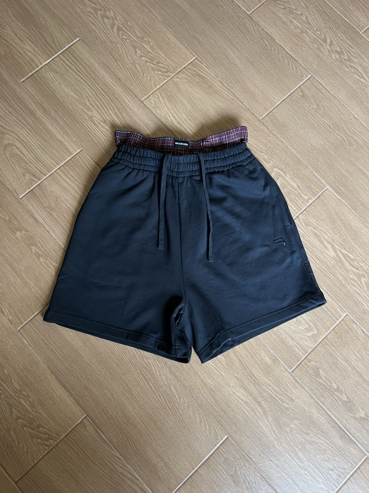 Шорти balenciaga black with rubber band,new,size:S,M,L
