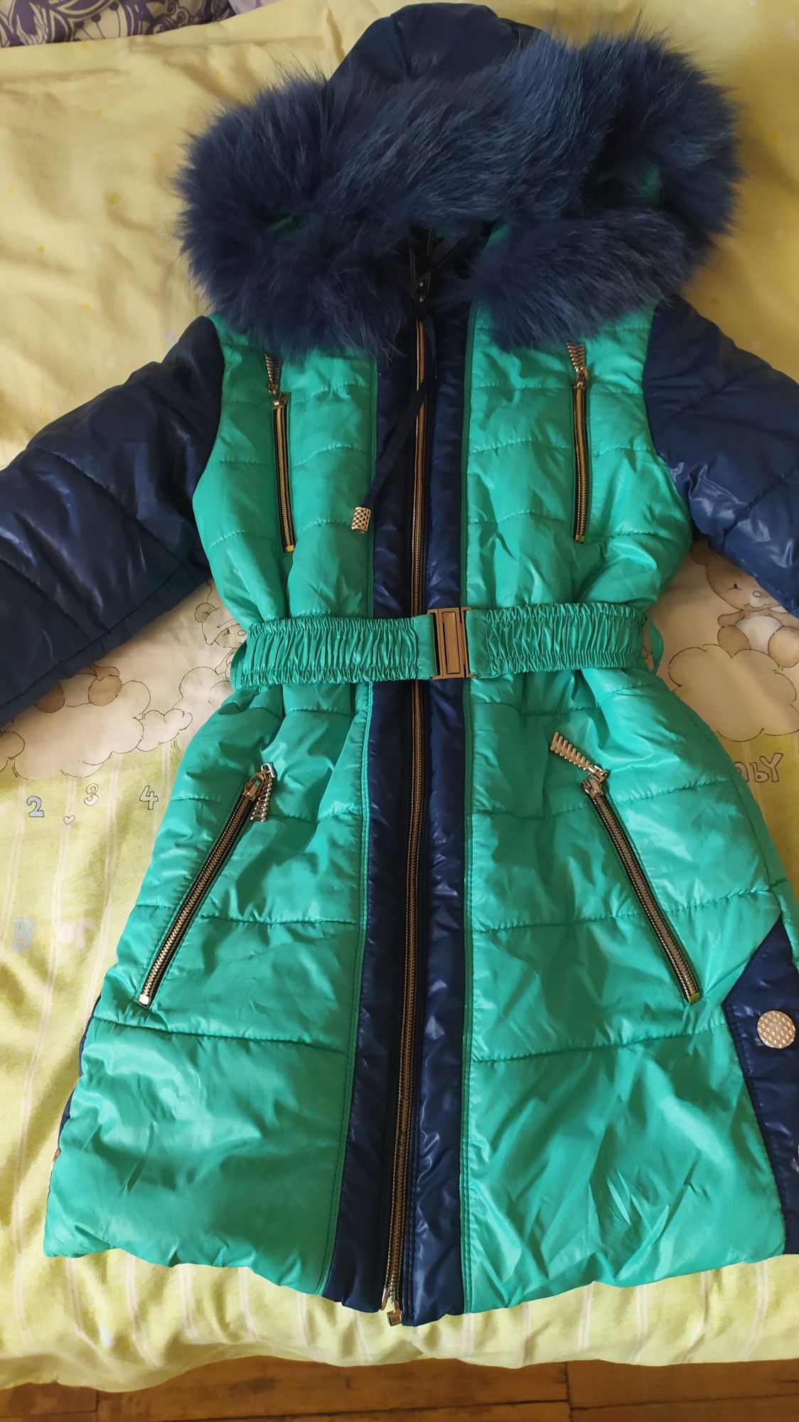 Зимова куртка дитяча пуховик дівчинка