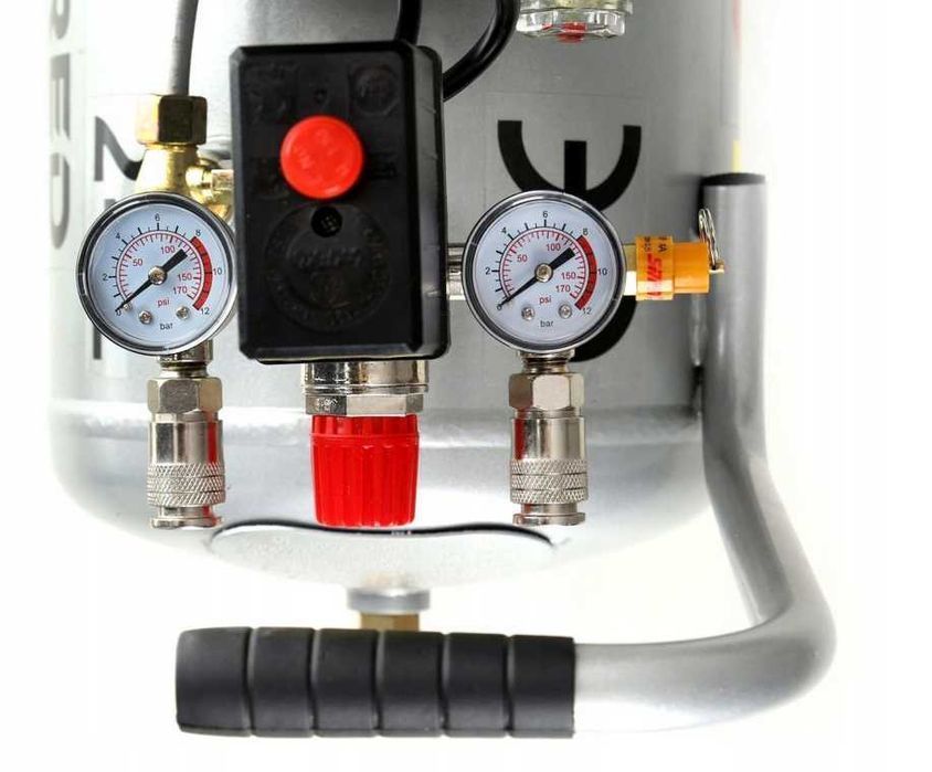 Polski KOMPRESOR OLEJOWY Sprężarka Powietrza 3,4KM 24L + GRATISY